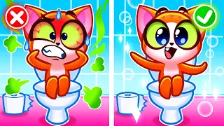 The Poo Poo Song! 💩😁 Potty Training For Kids 🚽 Sing-Along and Cartoons by Purr-Purr Tails