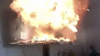 TV blows up