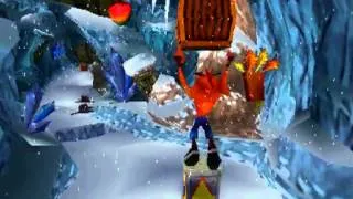 Crash Bandicoot 2: Cortex Strikes Back - Stage 2: Snow Go (Crystal/Clear Gem Get)