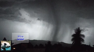 Monsoon 2014 - September 12, Tucson Arizona. Shaft of rain or something more ominous?