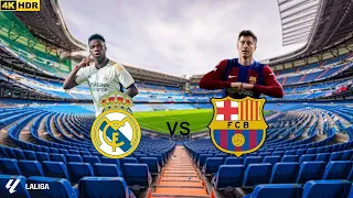 Real Madrid vs. Barcelona (El Classico)| FIFA 24(EAFC 24) vs. PES 24(PES 2021) Gameplay| [4k](60FPS)