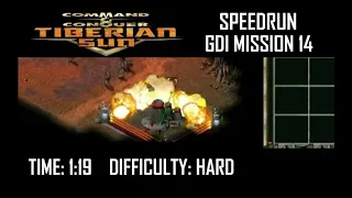 SPEEDRUN: C&C Tiberian Sun GDI MIssion 14 (Hard). NO GLITCH.