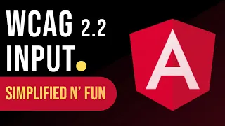 WCAG 2.2 Compatible Input Component in Angular