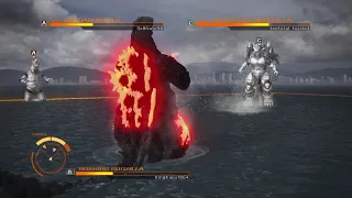 Godzilla PS4 Online Battles: Burning Godzilla vs MechaGodzilla vs Super MechaGodzilla
