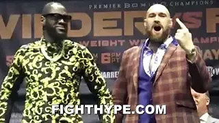 (BEEF!) DEONTAY WILDER VS. TYSON FURY FULL LA PRESS CONFERENCE; ERUPTS INTO NEAR BRAWL