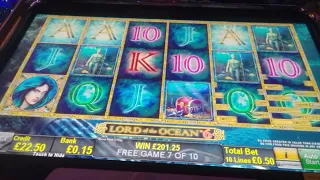 Lord of the ocean 6 -  Jackpot 50p bonus. UK Casino