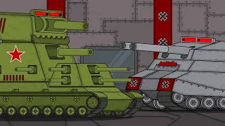 Monster battle-cartoons about tanks