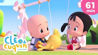 Vamos a la escuela 📚✏️ y más canciones infantiles para bebés con Cleo y Cuquín📚✏️