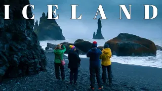 🇮🇸REYNISFJARA BLACK SAND BEACH ICELAND ON A RAINY DAY! DANGEROUS BEAUTY! 🌊 September 2023