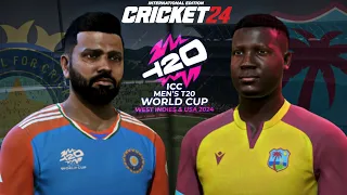 Virat Kohli 👑 - India Vs West Indies - T20 World Cup 2024 - Cricket 24 #1