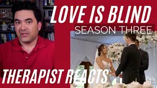 Love Is Blind S3 #82 -  (Season Highlights #16) - Cole & Zanab Wedding - Therapist Reacts