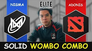 SOLID WOMBO COMBO - Nigma vs Adonis Elite Leauge MENA CQ Dota 2