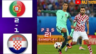 PORTUGAL vs CROATIA UEFA EURO 2020 KNOCKOUTS | PES 21 PC GAMEPLAY [FULL HD 1080p]