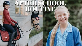 AFTER SCHOOL RIDING ROUTINE - DRESSAGE TRAINING