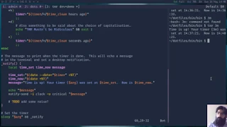 Bash: Coding a simple timer for the Linux terminal