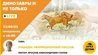 Занятие "Лошади: эволюционный пассаж!" кружка "Динозавры и не только" с Ярославом Поповым