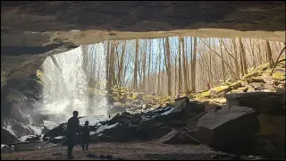 Hiking: Virgin Falls trail, including Big Branch Falls, Big Laurel Falls and Sheep’s Cave.