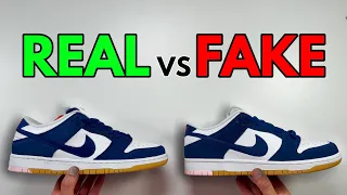 REAL VS FAKE! NIKE SB DUNK LOW LA DODGERS SNEAKER COMPARISON!