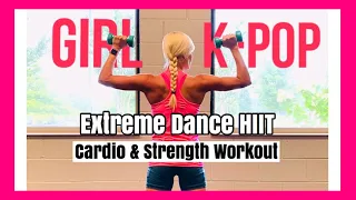 Girl K-Pop Extreme Dance HIIT Cardio & Weights Workout