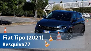 Fiat Tipo 2021 - Maniobra de esquiva (moose test) y eslalon | km77.com