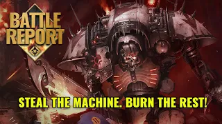 A "RAPID" RAID // Chaos Knights Vs Imperial Knights // 1250 vs 1500 Points 10th Bat Rep //