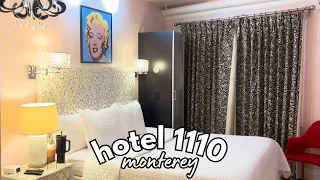 Staying in The Norma Jean Honeymoon Suite at Hotel 1110 | Monterey, California