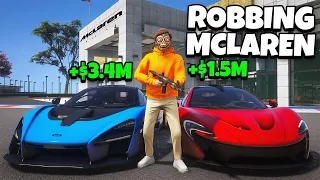 Robbing $9M McLaren Dealership in GTA RP!