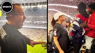 Obnoxious Raiders Fans Harass Patriots Fan Just For Rooting For His Team