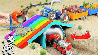 Top diy tractor making mini Concrete bridge #10 | diy tractor | water pump | @KeepVilla|DongAnh mini