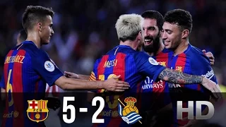 FC Barcelona vs Real Sociedad 5-2 - All Goals And Highlights (Copa Del Rey) 26.01.2017 HD