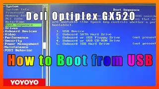 How to Boot from USB (Dell Optiplex GX520)