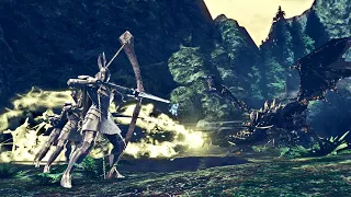 7 Silver Knight Archers VS Black Dragon Kalameet