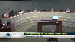 September 28, 2021 Housing and Redevelopment Authority Meeting