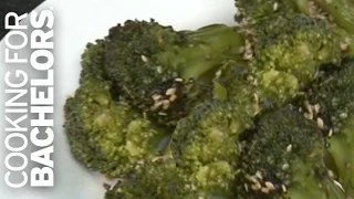 Broccoli with Honey, Soy, Sesame Glaze by Cooking for Bachelors® TV