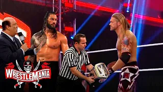 WWE March 13, 2021 - Roman Reigns Vs Edge : Universal Championship Match - Wrestlemania 37