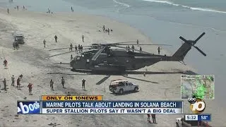 Marine pilots talk about landing in Solana Beach