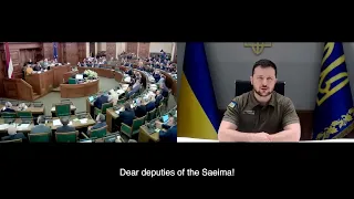 Обращение Президента Украины Владимира Зеленского к политикам и народу Латвии (2022) Новости Украины