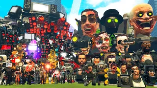 TV MAN BOMBER, CAMERAMAN BULK AND DARK SPEAKERMAN VS ALL 1-71 SKIBIDI TOILET BOSSES (Garry's Mod)