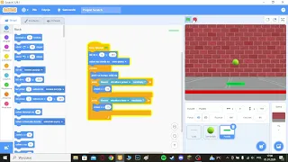 Jak zrobić grę w Scratchu gdzie się odbija piłeczkę (część 1) ?
