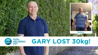 Weight Loss Transformation: Gary lost 30 kg with the CSIRO Total Wellbeing Diet