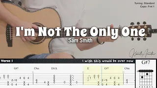 I'm Not The Only One - Sam Smith | Fingerstyle Guitar | TAB + Chords + Lyrics