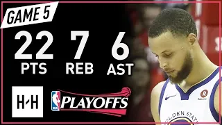 Stephen Curry Full Game 5 Highlights vs Rockets 2018 NBA Playoffs WCF - 22 Pts, 7 Reb, 6 Ast!