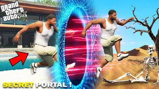 GTA 5 : Franklin Travels To Other World Through Mysterious Portal in GTA 5 !