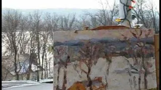 Plein Air Oil Painting Demo "Above the Musconetcong - January"