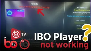 IBO Player not working