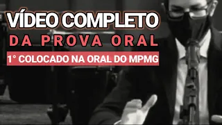 Prova oral do 1° colocado no MPMG (Rodrigo Mayer) - Promotor de Justiça - 2020