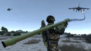 Russian Fighter Jets Shot Down by Ukraine Stinger Missile – Simulation - Tandav - ARMA 3