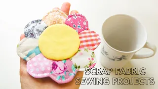 Sewing Projects For Scrap Fabric [Part 12]  DIY Fabric Coaster