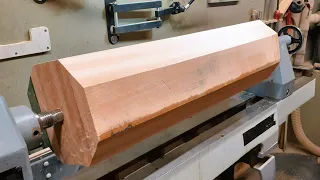 Woodturning - My Biggest and Definitely my Highest Turning !!