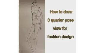 how to draw 3/4 view body